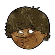 cartoon suspicious man N23