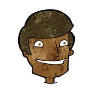 cartoon grinning man N54