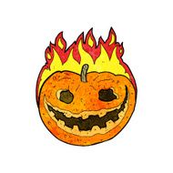 cartoon spooky pumpkin N15