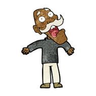 cartoon terrified old man N12