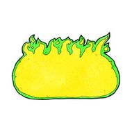 cartoon green fire border N5