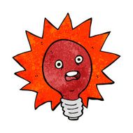 cartoon red lightbulb N4