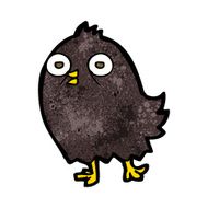 funny cartoon bird N120