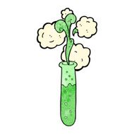 cartoon science test tube N7
