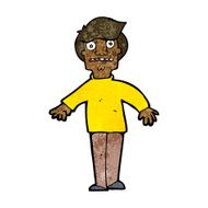 cartoon shocked man N83