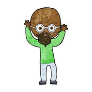 cartoon stressed bald man N7