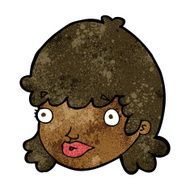 cartoon staring girl N5