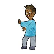 cartoon shocked man N86