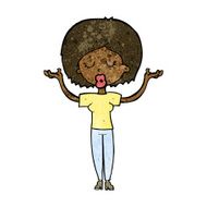cartoon peaceful woman N7