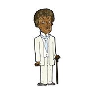 cartoon unhappy gentleman N7