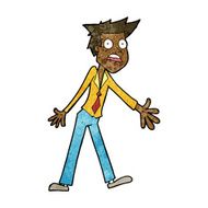 cartoon stressed man N47