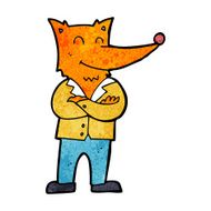 cartoon fox in shirt N3