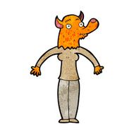 cartoon friendly fox woman N3