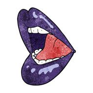 cartoon open mouth N13