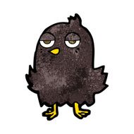 cartoon bored bird N7