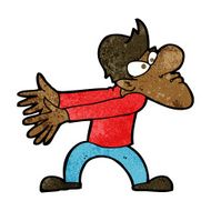 cartoon annoyed man gesturing N7