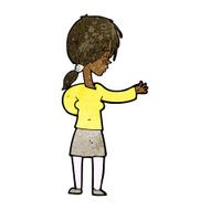 cartoon woman gesturing N18