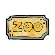 Cartoon Zoo Sign N10
