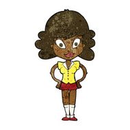 cartoon pretty woman N176