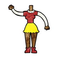 cartoon female body (add photos or mix and match cartoons) N143