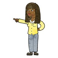 cartoon pretty woman pointing N24