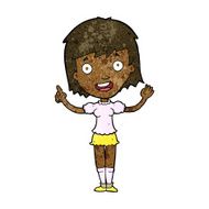 cartoon woman pointing N133