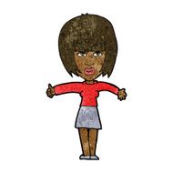 cartoon annoyed woman N120