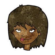 cartoon smiling woman N8