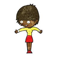cartoon woman panicking N7