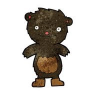 cartoon teddy black bear wearing boots N3