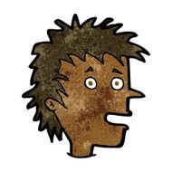 cartoon excited boy N97
