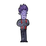 cartoon happy vampire man N19
