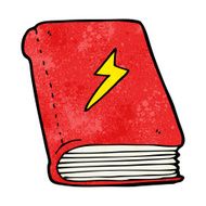 cartoon magic spell book N27
