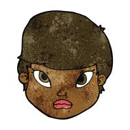 cartoon serious face N7