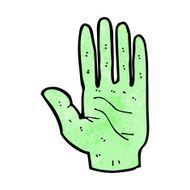 Cartoon Zombie Hand N23