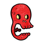 funny cartoon skull N30