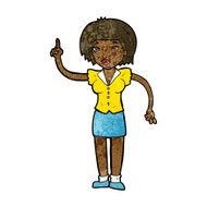 cartoon woman with idea N167