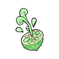 cartoon fresh lime N5