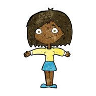 cartoon happy girl N67