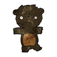 cartoon black bear cub N31