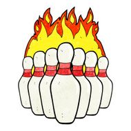 cartoon flaming skittles N3