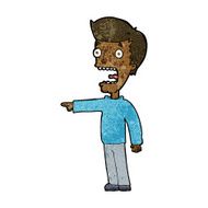 cartoon terrified man N168