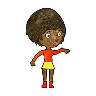 cartoon concerned woman reaching out N7
