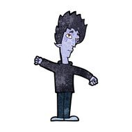 cartoon vampire man N69