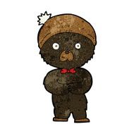 cartoon little black bear N5