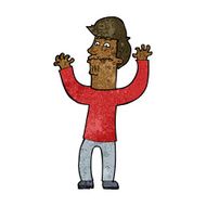 cartoon nervous man N99