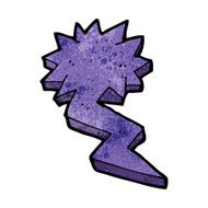 cartoon lightning bolt symbol N19