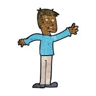 cartoon worried man reaching N12