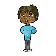 cartoon unhappy man N12