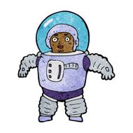 cartoon space man N29